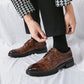 🎁Boutique Manufacturing! Men's fashion crocodile print casual business shoes, elegant and fashionable at the same time