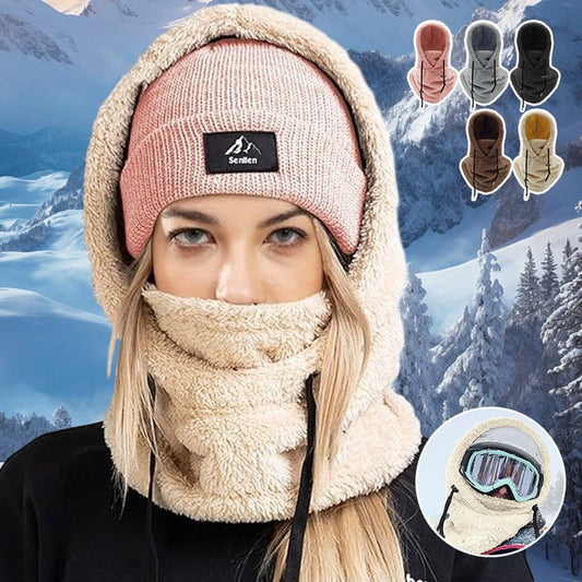 (Christmas Sale - 50% off 🎄) Sherpa Hooded Ski Riding Masks