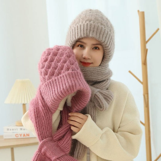 🔥EARLY CHRISTMAS SALE🎄-Winter Versatile Knitted Hooded Scarf for Women