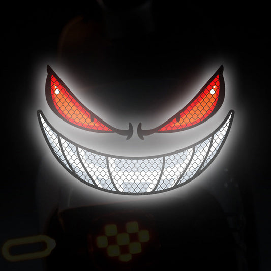 Evil Eyes Motorcycle Stickers with Self-Adhesive Backing