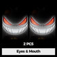 Evil Eyes Motorcycle Stickers with Self-Adhesive Backing