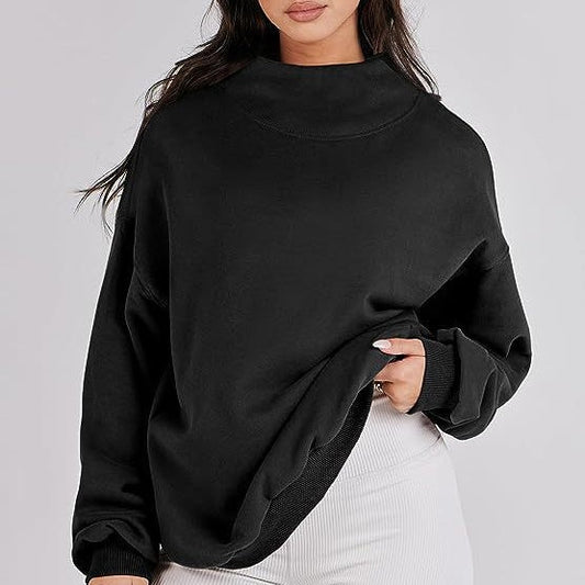 🎁Early Xmas Sales - 50% OFF✨Nomenoy® Women's Mock Neck Long Sleeve Pullover Sweatshirt💝