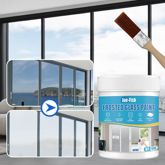 🎅Early Xmas Sales - 50% OFF🎄Waterproof Frosted Glass Paint for Door & Window with Brush