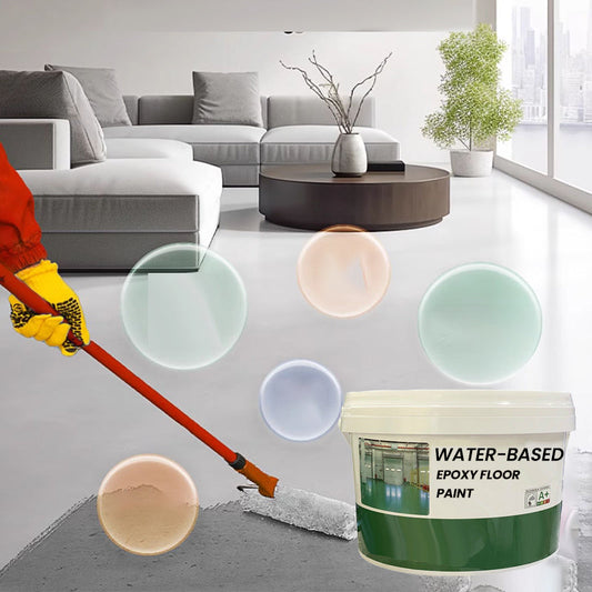 Water-Based Epoxy Floor Paint with Tool