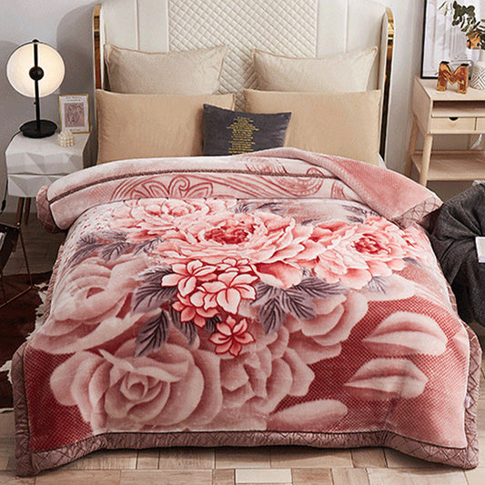 Luxury Printed King-Size Blanket for Bed